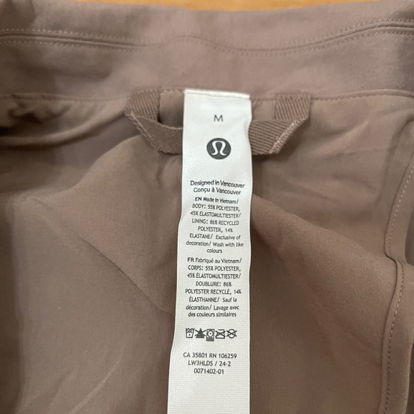 Lululemon Women Relaxed Fit Twill Blazer Brown Size M New With Tag - Picture 7 of 10